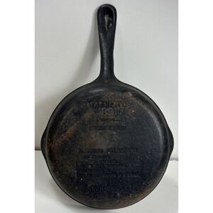 Wagner 1891 Original Cast Iron Skillet 8 In Fry Pan Medium Camping Double Spout